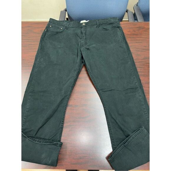 Wrangler Straight Fit Flex Dark Green Mens Pants Size 40x30 - Picture 1 of 7